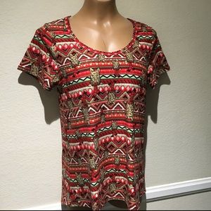 LuLaRoe Scottie Top Sz M